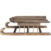 Clayre & Eef 6H2312 Slitta decorativa in stile vintage marrone 35x15x10 cm