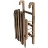 Clayre & Eef 6H2312 Slitta decorativa in stile vintage marrone 35x15x10 cm