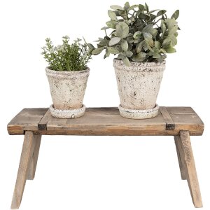 Clayre & Eef 6H2314 Tavolo per piante marrone 44x18x20 cm Legno stile country