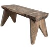 Clayre & Eef 6H2314 Tavolo per piante marrone 44x18x20 cm Legno stile country