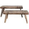 Clayre & Eef 6H2314 Tavolo per piante marrone 44x18x20 cm Legno stile country