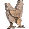 Clayre & Eef 6H2321 Pollo decorativo 23x12x28cm Marrone - Elegante decorazione per la casa di campagna