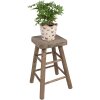 Clayre & Eef 6H2325 Tavolo per piante marrone 33x33x49 cm Design elegante