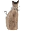 Clayre & Eef 6H2330 Gatto decorativo marrone 14x7x26 cm