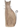 Clayre & Eef 6H2330 Gatto decorativo marrone 14x7x26 cm