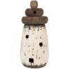 Clayre & Eef 6H2335 Decorazione Faro Bianco Marrone Ø 11x23 cm