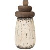 Clayre & Eef 6H2335 Decorazione Faro Bianco Marrone Ø 11x23 cm