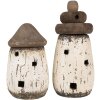 Clayre & Eef 6H2335 Decorazione Faro Bianco Marrone Ø 11x23 cm