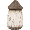 Clayre & Eef 6H2336 Casa decorativa bianco marrone Ø 11x17 cm