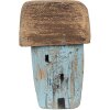 Clayre & Eef 6H2338 Decorazione per la casa 6x4x10 cm Blu Marrone