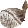 Clayre & Eef 6H2341 Decorazione Balena 39x15x21 cm Marrone Bianco