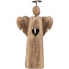 Clayre & Eef 6H2342 Angelo decorativo natalizio 13x5x22 cm Marrone