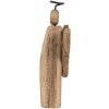 Clayre & Eef 6H2342 Angelo decorativo natalizio 13x5x22 cm Marrone