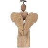 Clayre & Eef 6H2342 Angelo decorativo natalizio 13x5x22 cm Marrone