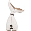 Clayre & Eef 6H2347 Decorazione a coda di balena 27x10x45 cm Bianco Marrone