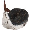Clayre & Eef 6H2349 Balena decorativa 36x15x23 cm Nero Bianco
