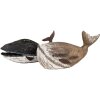 Clayre & Eef 6H2349 Balena decorativa 36x15x23 cm Nero Bianco