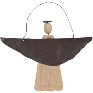 Clayre & Eef 6H2351 Angelo Decorazione Marrone 18x2x14/18 cm