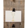 Clayre & Eef 6H2362 Cornice per foto 3 morsetti 15x3x36 cm in marrone