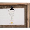 Clayre & Eef 6H2363 Portafoto con morsetti Marrone 20x3x30 cm