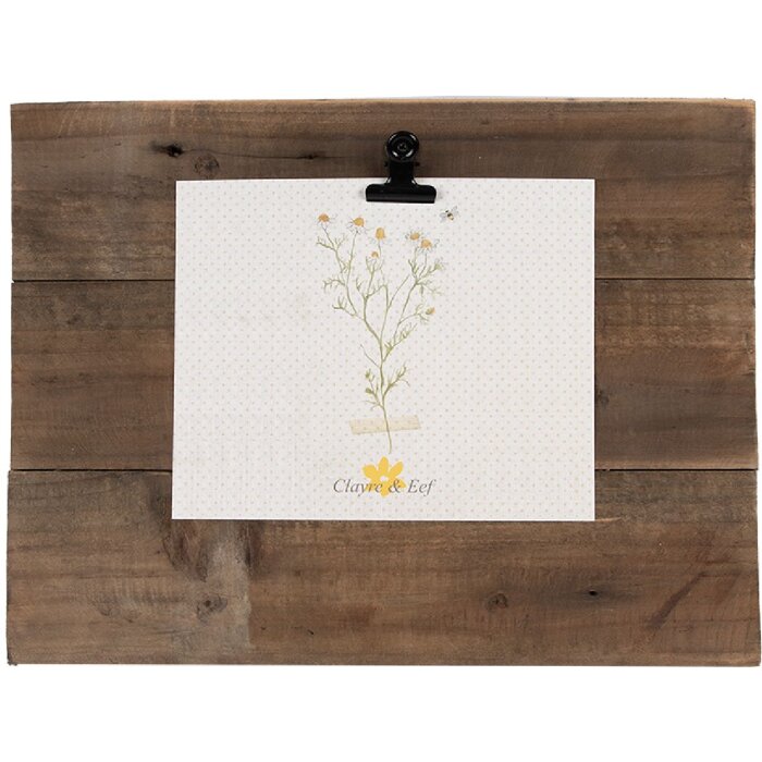 Clayre & Eef 6H2368 Portafoto con morsetto Marrone 32x3x25 cm