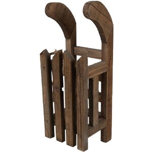 Clayre & Eef 6H2371S Decorazione a slitta 30x11x10 cm Marrone