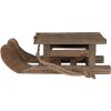 Clayre & Eef 6H2371S Decorazione a slitta 30x11x10 cm Marrone