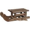 Clayre & Eef 6H2371S Decorazione a slitta 30x11x10 cm Marrone