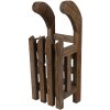 Clayre & Eef 6H2371S Decorazione a slitta 30x11x10 cm Marrone