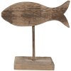 Clayre & Eef 6H2372 Pesce decorativo marrone 20x8x20 cm