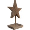 Clayre & Eef 6H2373 Stella decorativa in legno 15x8x21 cm Marrone