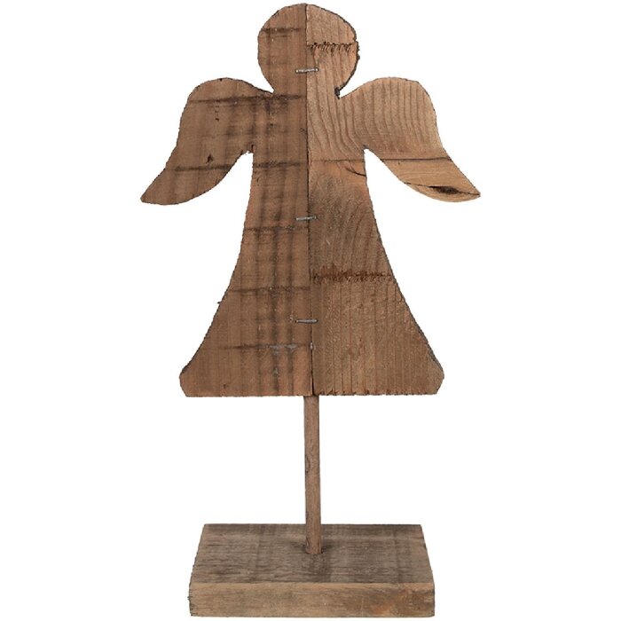 Clayre & Eef 6H2374 Angelo decorativo marrone 18x8x30 cm