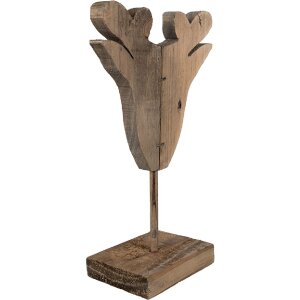 Clayre & Eef 6H2375 Decorazione renna 16x8x25 cm Marrone