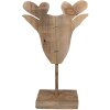 Clayre & Eef 6H2375 Decorazione renna 16x8x25 cm Marrone
