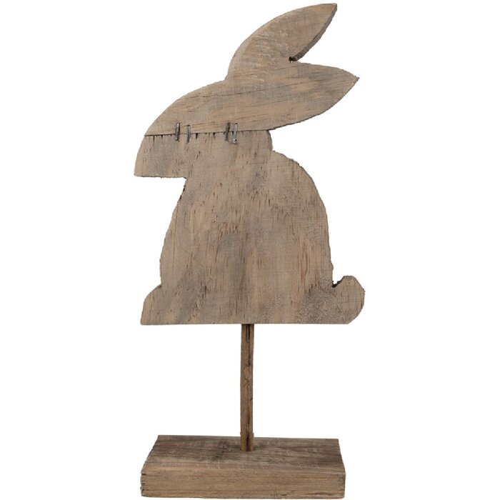 Clayre & Eef 6H2376 Decorazione Coniglio 14x8x30 cm Marrone