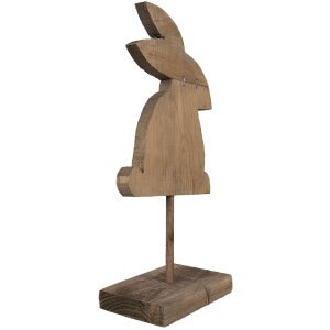 Clayre & Eef 6H2376 Decorazione Coniglio 14x8x30 cm Marrone