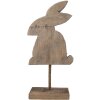 Clayre & Eef 6H2376 Decorazione Coniglio 14x8x30 cm Marrone