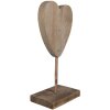 Clayre & Eef 6H2377 Cuore decorativo in legno marrone 15x8x27 cm