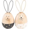 Clayre & Eef 6H2382 Coniglio decorativo marrone Ø 6x14 cm