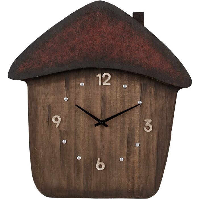 Clayre & Eef 6KL0820 Orologio da parete marrone 37x4x40 cm 1xAA