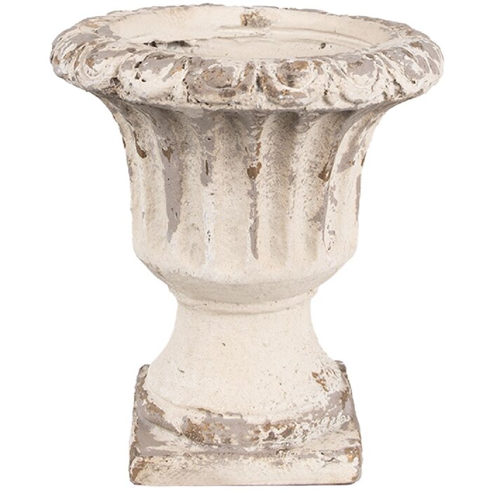 Clayre & Eef 6MG0028 Vaso da fiori Beige Ø 18x20 cm Barocco
