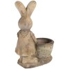 Clayre & Eef 6MG0030 Decorazione vaso di fiori 38x22x49 cm Marrone Beige