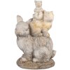 Clayre & Eef 6MG0032 Coniglio decorativo 27x18x43cm Marrone Beige