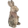Clayre & Eef 6MG0034 Coniglio decorativo 22x19x41 cm in grigio e marrone