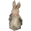 Clayre & Eef 6MG0034 Coniglio decorativo 22x19x41 cm in grigio e marrone
