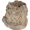 Clayre & Eef 6MG0038 Vaso da fiori Testa 20x20x19 cm Grigio Beige