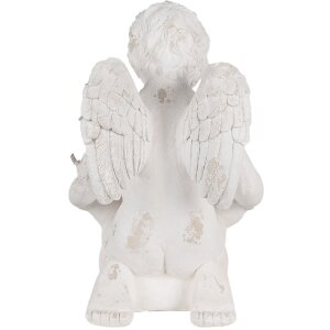 Clayre & Eef 6MG0042 Decorazione Angelo Bianco 36x39x51 cm
