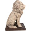 Clayre & Eef 6MG0043 Decorazione Leone Barocco Beige 30x23x45 cm