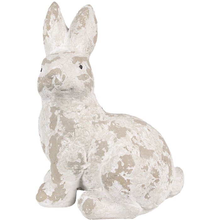 Clayre & Eef 6MG0044 Decorazione Coniglio 29x19x39 cm Bianco Beige
