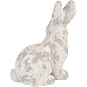 Clayre & Eef 6MG0044 Decorazione Coniglio 29x19x39 cm Bianco Beige